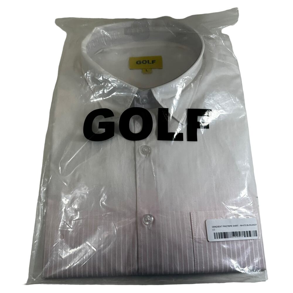 NWT Golf Wang Tyler The Creator Men's Gradient Pinstripe Button Up Shirt Large